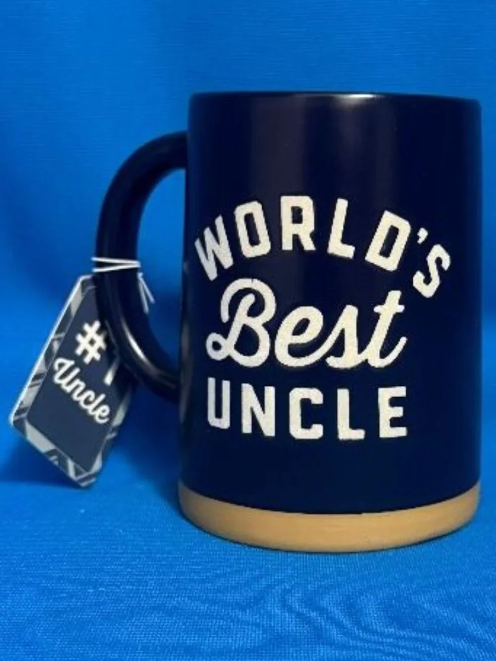 NEW ~ NWT & GREAT GIFT ~ WORLD'S BEST UNCLE MUG / CUP WITH # 1 UNCLE GIFT TAG